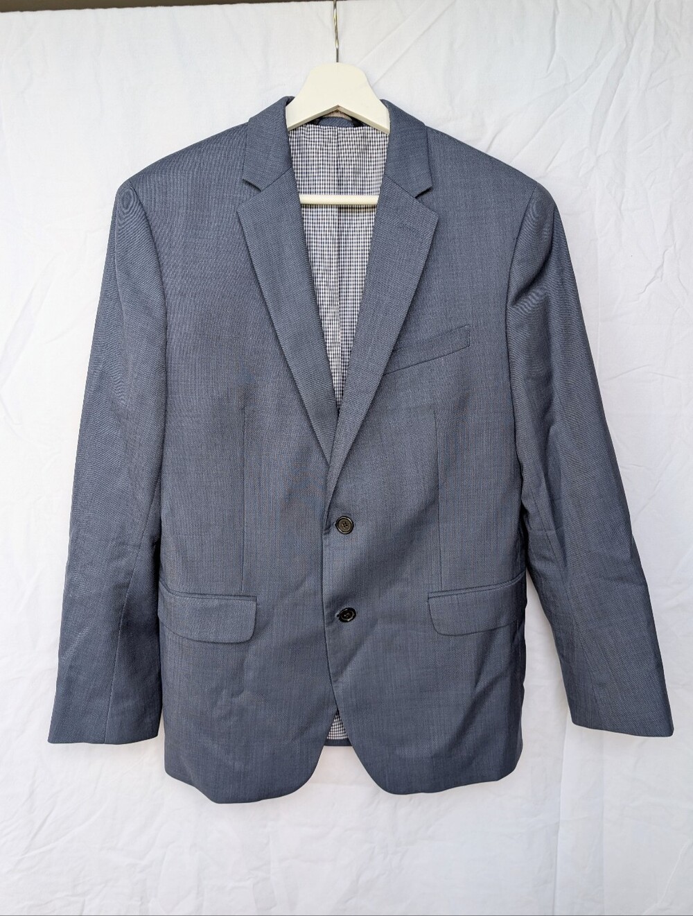 Banana Republic Marzotto Wool Super 100s Modern Slim Fit Blazer - Blue - 40S